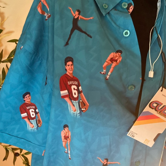 Cult Collection Saved By the Bell AC Slater Button Down Shirt - Picture 3 of 6